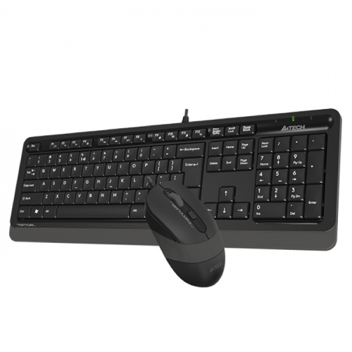 Клавиатура + мышь A4Tech Fstyler F1010, Wired, USB, 600-1000-1600dpi, 4But, Multimedia (F1010 GREY) фото 4