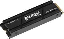 Твердотельный накопитель/ Kingston SSD Fury Renegade, 2000GB, M.2(22x80mm), NVMe, PCIe 4.0 x4, 3D TLC, R/W 7300/7000MB/s, IOPs 1 000 000/1 000 000, DRAM buffer 2048MB, TBW 2000, DWPD 0.55, with Heat Spreader (12 м (SFYRDK/2000G)