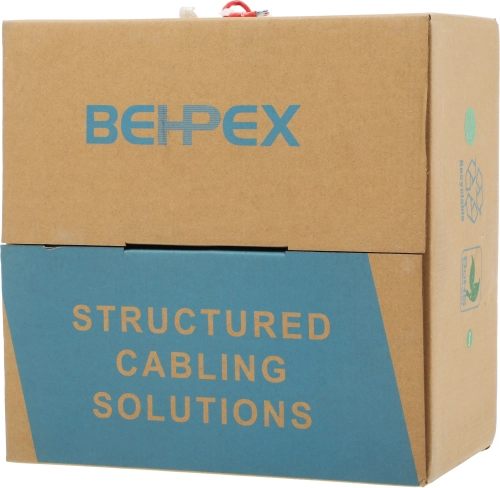 Кабель сетевой UTP 4 пары cat.5E solid 0.45мм CCA 305м красный (1147095) (1147095#MLN)