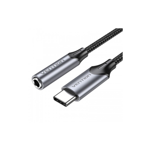 Переходник Vention USB-C M/ Jack 3.5 mm F DAC - 1м Серый (BGMHF)