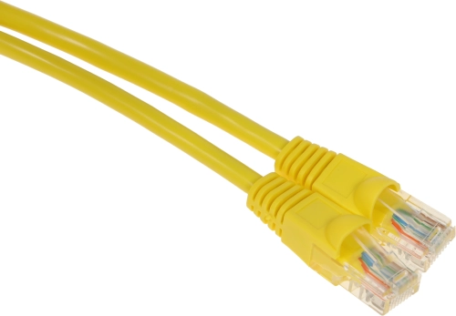 Патч-корд Buro UTP-5E-3M-Y UTP 4 пары cat.5E CCA molded 3м желтый RJ-45 (m)-RJ-45 (m) фото 2