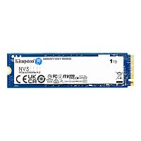 Твердотельный накопитель/ Kingston SSD NV3, 1000GB, M.2(22x80mm), NVMe, PCIe 4.0 x4, 3D TLC, R/W 6000/4000MB/s, TBW 320, DWPD 0.3 (12 мес) (SNV3S/1000G)