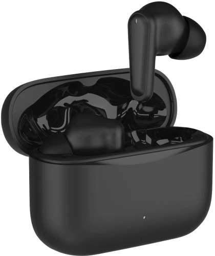 Гарнитура внутриканальные Hyundai Select H-EP203 черный беспроводные bluetooth в ушной раковине (HEP203B) фото 3