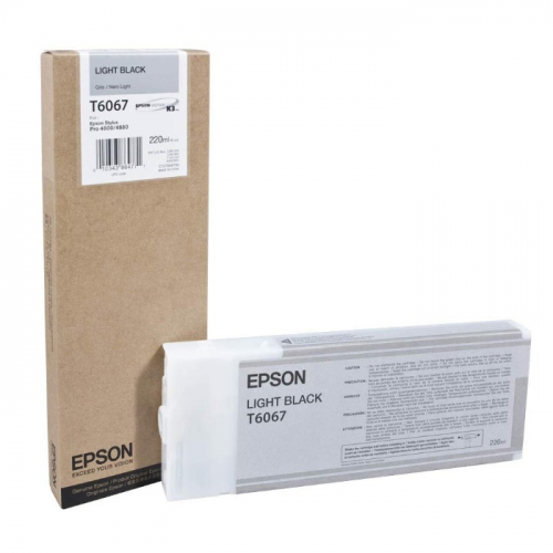 Картридж Epson T6067, серый, 220 мл., для Stylus Pro 4880 (C13T606700)