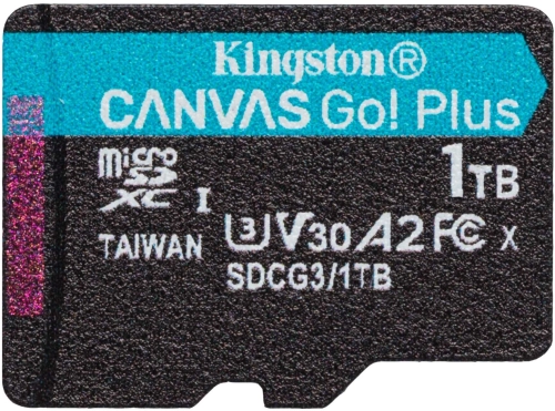 Флеш карта microSDXC 1TB Kingston SDCG3/ 1TBSP Canvas Go! Plus w/ o adapter (SDCG3/1TBSP)