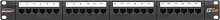 Патч-панель Nikomax NMC-RP24UD2-1U-BK 19" 1U 24xRJ45 кат.5E UTP
