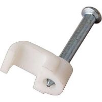 Rexant (07-4212) Крепеж кабеля плоский 12х6 мм, белый (50 шт/ уп)