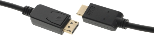 Кабель аудио-видео Buro v. 1.2 DisplayPort (m)/HDMI (m) 3м. позолоч.конт. черный (BHP DPP_HDMI-3) фото 6