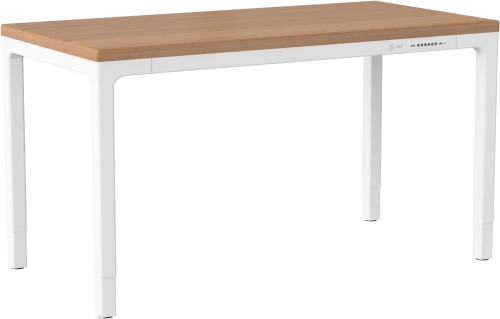 Стол для компьютера Cactus CS-ET-WWD электропривод столешница массив тропического дерева Сипо Махагони белый красное дерево каркас белый 160x75x80см