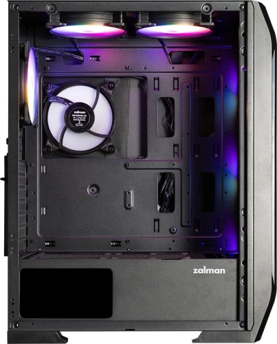 корпус ZALMAN N7 PLUS V2, ATX, BLACK, WINDOW, 1xCombo (3.5” or 2.5”), 1 x 3.5”, 3 x 2.5”, 2xUSB2.0, 1xUSB3.0, FRONT 3x120mm RGB, REAR 1x120mm RGB, TOP 2x120mm RGB, SIDE 1x120mm фото 2