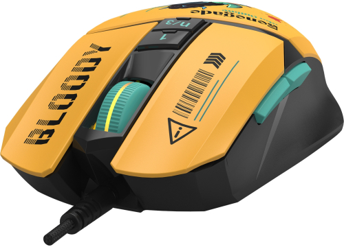 Мышь A4Tech Bloody W63 Max Renegade желтый/ рисунок оптическая (120000dpi) USB фото 4