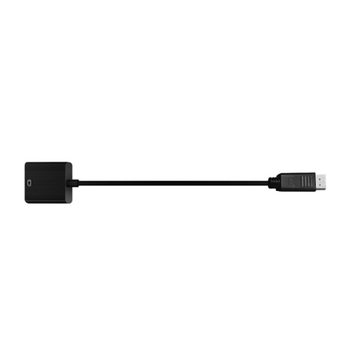 *Bion Переходник с кабелем HDMI - DisplayPort, 19F/ 20M, однонаправленный DP->HDMI, длина кабеля 15см, черный [BXP-A-HDMI-DP-02]