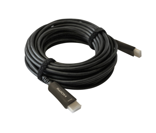 Кабель аудио-видео Digma HDMI 2.0 AOC HDMI (m)/ HDMI (m) 20м. позолоч.конт. черный (BHP AOC 2.0-20)