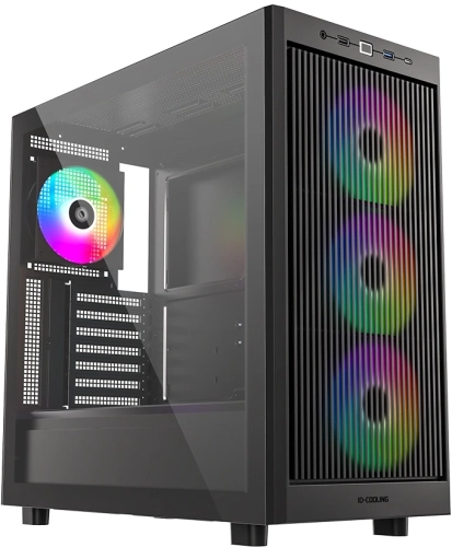 Корпус ID-Cooling Ware 510 черный без БП ATX 7x120mm 5x140mm 1xUSB2.0 1xUSB3.0 audio bott PSU (WARE 510 ARGB)