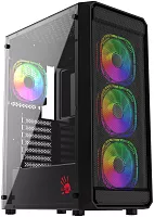 Корпус Bloody BD-CC114 черный без БП ATX 8x120mm 1xUSB2.0 1xUSB3.0 audio bott PSU (BD-CC114-BK)