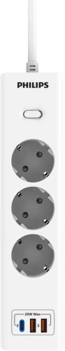 Сетевой фильтр Philips CHP4336WB/ 51 3м (3 розетки) белый (коробка) (CHP4336WB/51) фото 6