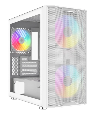 Корпус Компьютер без блока питания/ Case SAMA S30 White, Midi-Tower, TG, 2x140mm + 1x120mm ARGB, 1xUSB 3.0 + 1xUSB 3.1 Type-C, mATX, mITX White (S30-WHMPA3X1-GL)