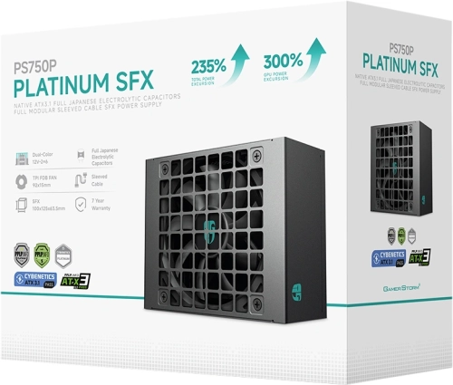 Блок питания Deepcool SFX 750W PS750P (20+4pin) APFC 90mm fan 8xSATA Cab Manag RTL (R-PS750P-FE0B-WGEU) фото 8