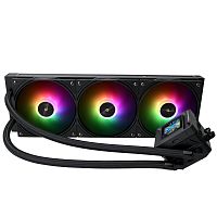 Водяное охлаждение для процессора/ Water Cooling System Thermalright Frozen Warframe SE 360 ARGB Black (360mm, LED temp., Black, ARGB/ Fans: 3x120mm, 70.84CFM, 29.8dBA, 2000RPM/ Pump height 59mm, Rad (F-WFRAME-SE-360-ARGB-BL)