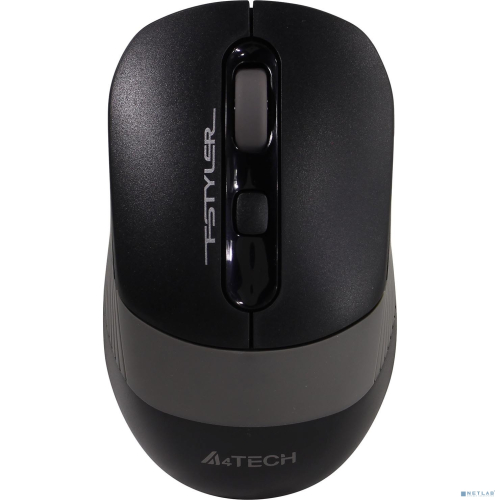 A-4Tech Мышь Fstyler FG10S черный/серый оптическая (2000dpi) беспроводная USB [] (1204030)