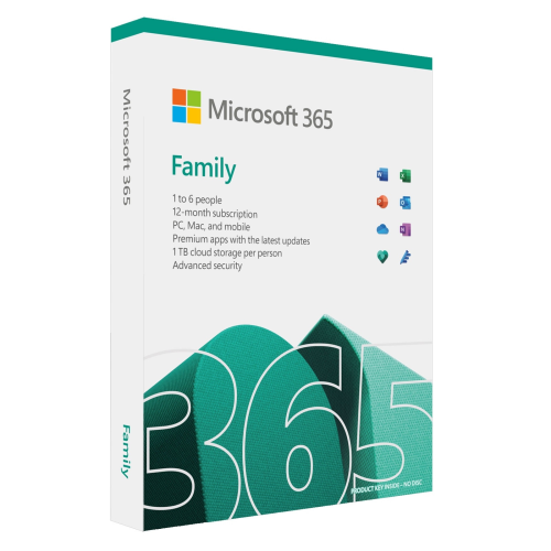 Офисное приложение Microsoft 365 Family Subscr 1YR Medialess P8 (6GQ-01556)