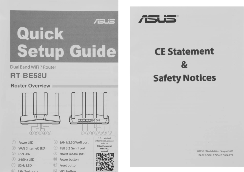 ASUS RT-BE58U/ / 802.11 a/ b/ g/ n/ ac/ ax/ be, 2,4 + 5 gGz, black фото 11
