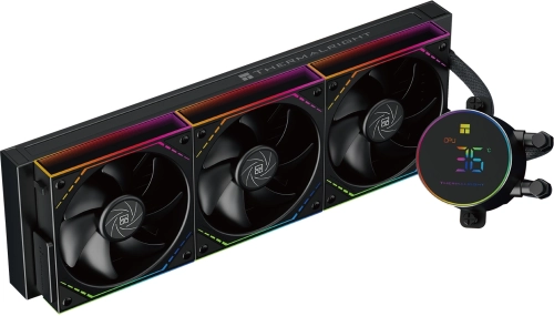 Система водяного охлаждения Thermalright Frozen Magic 360 Digital V2 ARGB Soc-AM5/AM4/1200/1700/1851 черный 4-pin 28.2dB Al LCD Ret (F-MAGIC-360-DIGITAL-BL-ARGB-V2)