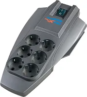 Сетевой фильтр Pilot X-Pro 3м (6 розеток) серый (коробка) (053) (053#MLN)