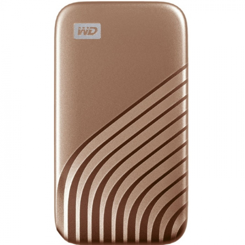 Внешний твердотельный накопитель 500GB SSD Western Digital My Passport USB 3.2 Gen 2 - Gold (WDBAGF5000AGD-WESN)