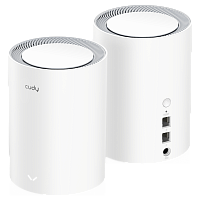 Wi-Fi Mesh-система/ AX1800 Wi-Fi 6 Mesh Solution 2-Pack,Chipset MediaTek, Dual-Band, 802.11ax/ac/a/b/g/n, 1201Mbps at 5GHz + 574Mbps at 2.4GHz, 2 Gigabit Ethernet Ports, 4 internal antennas, MU-MIMO, DDNS, Zerotier/Wireguard/Open (M1800(2-PACK))