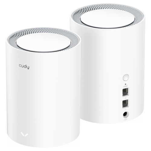 Wi-Fi Mesh-система/ AX1800 Wi-Fi 6 Mesh Solution 2-Pack,Chipset MediaTek, Dual-Band, 802.11ax/ac/a/b/g/n, 1201Mbps at 5GHz + 574Mbps at 2.4GHz, 2 Gigabit Ethernet Ports, 4 internal antennas, MU-MIMO, DDNS, Zerotier/Wireguard/Open (M1800(2-PACK))