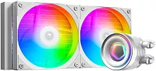 Система водяного охлаждения ID-Cooling FX240 Inf ARGB Soc-AM5/ AM4/ 1200/ 1700/ 1851 белый 4-pin 27.2dB Al+Cu 300W Ret (FX240 INF WHITE)