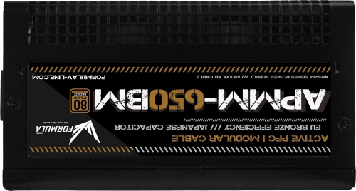 Блок питания Formula ATX 650W APMM-650BM 80+ bronze (20+4pin) APFC 140mm fan 6xSATA Cab Manag RTL фото 3