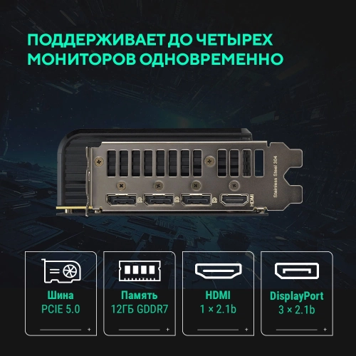 Видеокарта ASUS PRIME-RTX5070-O12G/ / RTX5070,HDMI*2,DP*3,12G,D7; 90YV0M10-M0NA00 фото 18