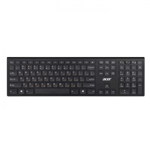 Клавиатура Acer OKR020 Wireless, USB, Black, slim Multimedia (ZL.KBDEE.004)