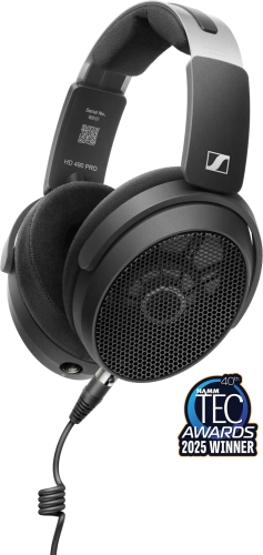 Наушники накладные Sennheiser HD 490 Pro Plus 3м черный/серый проводные оголовье