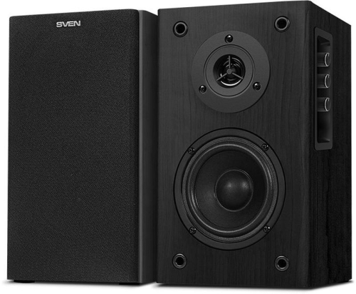 SVEN SPS-614 2.0 Колонки чёрные (2x20W, Bluetooth, дерево) (SV-020262)
