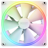 Кулер для корпуса ПК/ Case Cooler NZXT F140 RGB Duo (140x140x25mm, 4-pin PWM, RGB, 84.75CFM, 36dBA, 1800RPM, White) (RF-D14SF-W1)