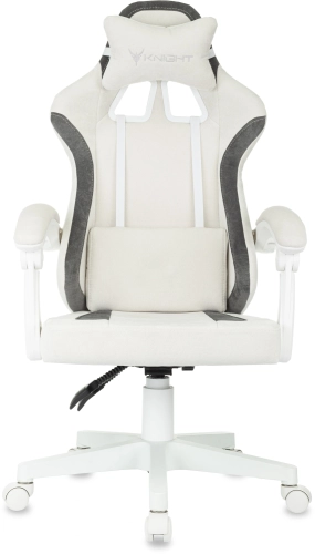 Кресло игровое Knight Wolf WH молочный/ серый крестов. пластик пластик белый (KNIGHT WOLF WH WG) фото 2