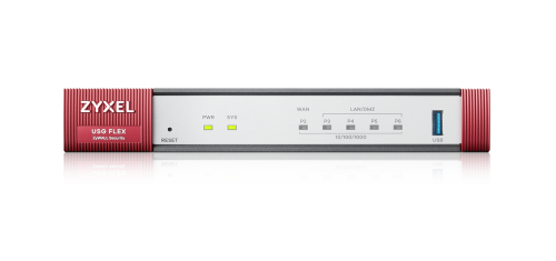 Межсетевой экран/ Межсетевой экран и Wi-Fi контроллер Zyxel USG FLEX 100, 1xWAN GE, 1xOPT GE (LAN/WAN), 3xLAN/DMZ GE, 1xUSB3.0, AP Controller (8/24), NebulaFlex ** (USGFLEX100-EUCI11F) фото 3