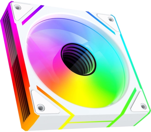 Вентилятор для корпуса Bloody BD-CF120ARGB2 LCD ARGB 120х120x25 белый 4-pin 26дБ (BD-CF120ARGB2-WH) Ret фото 5