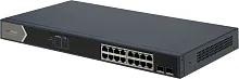 Коммутатор Hikvision DS-3E0518P-E/M(B) (L2) 16x1Гбит/с 2SFP 16PoE 125W неуправляемый