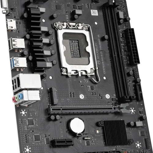 Материнская плата MAXSUN MS-Challenger H610M-R, LGA1700, H610, 2*DDR4, 3*SATA3, M.2, 2*USB 3.2, 4*USB 2.0, 1*PCIEx16, 1*PCIEx1, VGA+HDMI, mATX фото 3