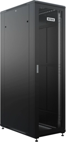 Шкаф серверный NTSS Премиум (NTSS-R42U60120PD/ PDD-BL) напольный 42U 600x1200мм пер.дв.перфор. металл 900кг серый 150кг (NTSS-R42U60120PD/PDD-BL)