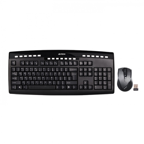 Клавиатура + мышь A4Tech 9200F, Wireless, 2.4G, USB 2.0, 1200-1600-2000dpi, 5But, Multimedia