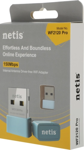 Сетевой адаптер Wi-Fi Netis WF2120 Pro N150 USB 2.0 (ант.внутр.) 1ант. фото 2