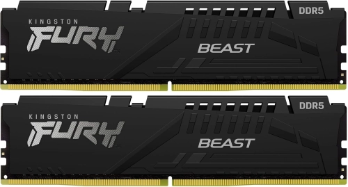 Оперативная память Kingston 64GB 5200MT/ s DDR5 CL40 DIMM (Kit of 2) FURY Beast Black (KF552C40BB2K2-64)