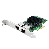 LREC9222HT PCIe 2.1 x1, Intel i350, 2*RJ45 1G NIC Card (302472)