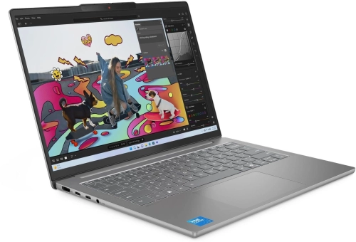 Ноутбук Lenovo IdeaPad Slim 5 14IRH10R 14(1920x1200 OLED)/ Core 5 210H(2.2Ghz)/ 32Gb/ 1Tb SSD/ noDVD/ / BT/ WiFi/ 60WHr/ 1.39kg/ luna grey/ noOS + 65W, RU kbd (83J0001BRK) фото 5