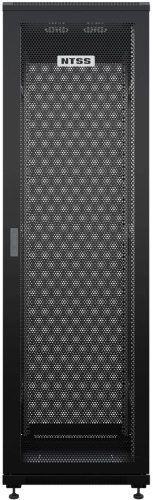 Шкаф серверный NTSS (NTSS-R18U6080PD/PD-BL) напольный 18U 600x800мм пер.дв.перфор. металл 900кг черный 710мм 43кг IP20 металл